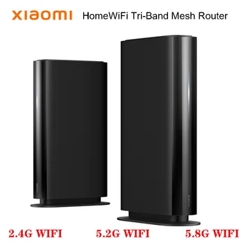 XIAOMI Router HomeWiFi Трехдиапазонный Сетчатый маршрутизатор 2,4 ГГц, 5,2 ГГц, 5,8 ГГц, 160 МГц, Интеллектуальная сеть для всего Дома, Оригинальный двухкомпонентный