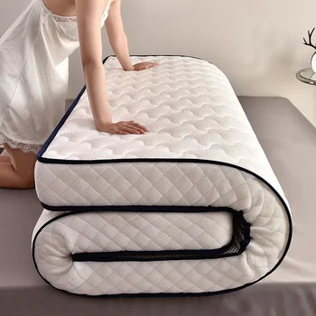 Подушка для матраса с эффектом памяти, латексный наполнитель, домашний утолщающий коврик-татами, матрас с одноместной двойной губкой в общежитии