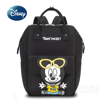 Оригинальная новая сумка для подгузников Disney Mickey's, роскошная брендовая детская сумка большой емкости, многофункциональная мультяшная модная сумка для подгузников