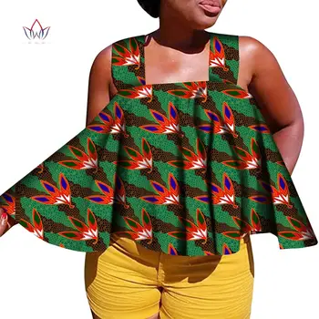 Женская рубашка с африканскими ремешками, рубашка с африканским принтом, женские повседневные топы, африканский батик из Анкары, женская одежда WY7668