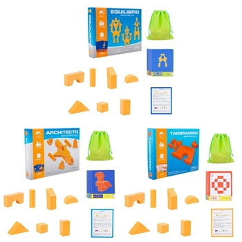 Q0KB Rainbow Balance Stack Blocks Игрушечные деревянные конструкторы для детей дошкольного возраста