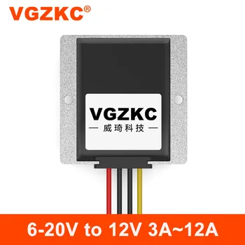 VGZKC 12 В-12 В автомобильный модуль регулятора напряжения от 6-20 В до 12 В постоянного тока преобразователь мощности DC-DC понижающий источник питания