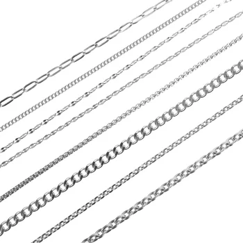 Ожерелье-цепочка Материал браслета Нержавеющая сталь Цепочки для изготовления ювелирных изделий Ожерелья своими руками