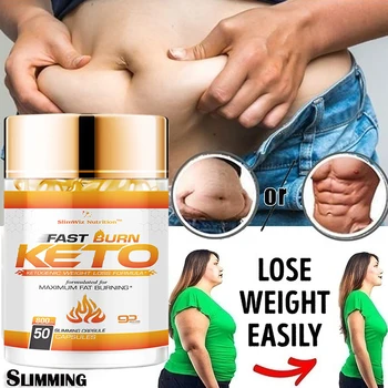 Капсулы для похудения KETO, Быстродействующие средства для сжигания жира, Средства для похудения нижней части живота и бедер, сжигатель жира