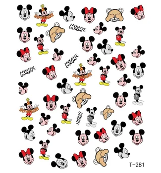 10 Упаковок Наклеек Disney для дизайна ногтей, Декоративные наклейки, Микки Стар, Мишка Даффи, Слайдер для Дизайна ногтей, Наклейки для дизайна ногтей DIY