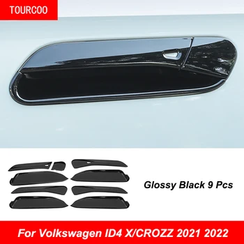 Для Volkswagen ID4 X/CROZZ 2021 2022 Наружная ручка Дверной Чаши ABS Декоративная рамка Наклейка Модифицирующие Аксессуары