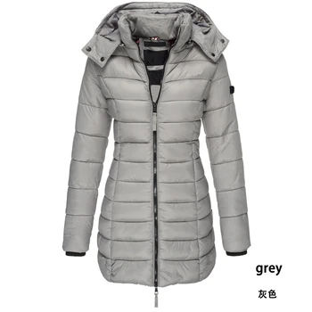 Новые женские парки Zogaa, Длинная пуховая куртка с капюшоном, зимние сверхлегкие пуховые пальто, Женская пуховая хлопковая куртка, Женская куртка