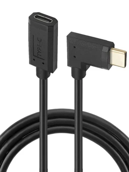 Удлинительный кабель USB3.1 Type-C для передачи данных от мужчины к женщине с положительным и отрицательным разъемом стандартный 16-жильный позолоченный колено с током 3A