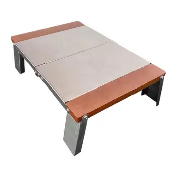 Складной стол для кемпинга Из нержавеющей Стали Легкие портативные столы для кемпинга Обеденный стол для пикника в помещении На открытом воздухе Сверхмощный
