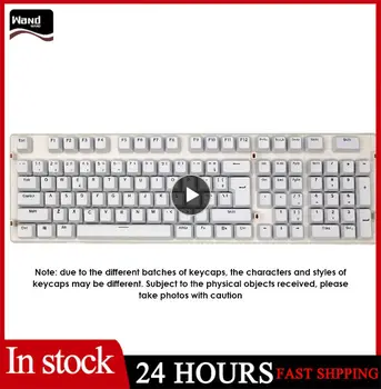 Новый Набор клавишных колпачков Abs с бразильским текстом, 104 Клавишных колпачка с черным, белым, Синим, розовым иероглифами, механическая клавиатура