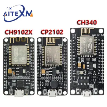 Беспроводной модуль CH340 CH340G/CP2102/CH9102X NodeMCU V3 V2 Lua WIFI Интернет вещей Плата разработки для ESP8266 Arduino