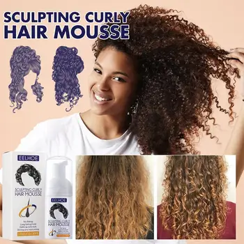 30 мл Мусса Для Завивки волос Natural Curl Boost Sculpting Hair Bounce Cream для Женского Восстановления Эссенция для Завивки Волос Elasting X0T3