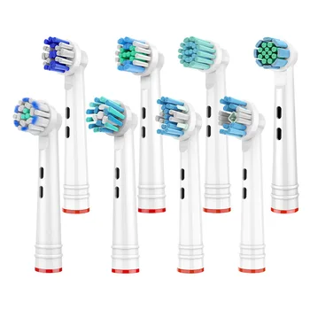 8X Насадки-щетки для Сменной Головки Зубной щетки Braun Oral B Sensitive Clean Sensi Ультратонкая Насадка для Ухода за деснами для oralb