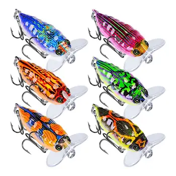 1 шт. Искусственные рыболовные приманки Cicada 4 см/4g, 3D глаза, красочные поддельные приманки, рыболовные снасти для любителей рыбалки