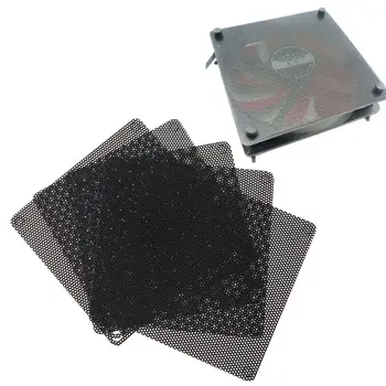 5 шт. Вентилятор из ПВХ, пылезащитный чехол для ПК, режущий компьютер, сетка 80 мм, черный