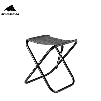 СНАРЯЖЕНИЕ 3F UL, Легкий, компактный, портативный Складной стул для рыбалки Из алюминиевого сплава, Складные сиденья для кемпинга, Походный стул