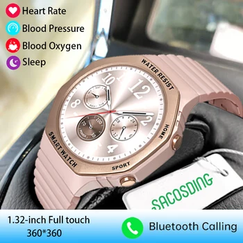 2023 Модные женские спортивные умные часы с 24-часовым мониторингом состояния здоровья с пользовательским набором номера Bluetooth-вызова Смарт-часы Женские часы водонепроницаемые