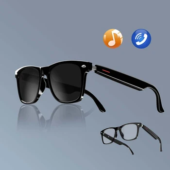 Умные очки ZK50: Поляризованные линзы для защиты от синего света, Встроенный микрофон и динамики, сенсорный и голосовой ассистент