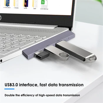 Портативная док-станция Usb2.0/usb3.0 Usb2.0/usb3.0 USB 3,0 2,0 Разветвитель 3 В 1 Универсальная компактная док-станция USB 5 Гбит/с