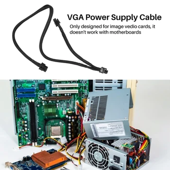 Кабель питания 8PIN-8Pin (6 + 2) 6PIN PCIE VGA для EVGA G + G3P2 T2 FlatLine 18AWG