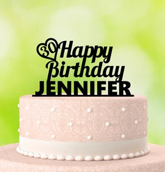 персонализированные украшения для торта с именем и возрастом заказчика с Днем рождения