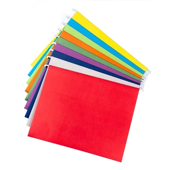 15 Упаковок подвесных папок для файлов Размером с букву - Папки для файлов разных цветов - Регулируемые язычки с разрезом 1/5. Папки для файлов с язычками