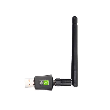 USB Wifi Адаптер 600 Мбит/с Двухдиапазонная Антенна 2,4 G 5 ГГц USB Lan Ethernet ПК AC WiFi Приемник Беспроводной адаптер Сетевая карта