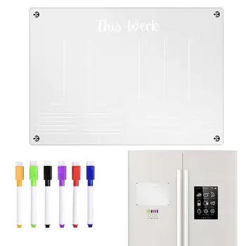 Акриловая магнитная доска для сухого стирания; Магнитный Акриловый Календарь Для холодильника; Магнитный Магнит для холодильника; Дизайн магнита из прозрачного акрила