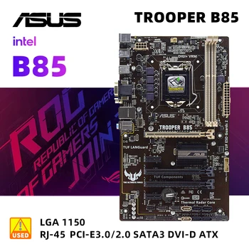 Материнская плата ASUS TROOPER B85 + I5 4430S с процессором LGA 1150 2 × DDR3 16 ГБ Intel B85 PCI-E 3.0 4 × SATA III USB3.0 VGA ATX