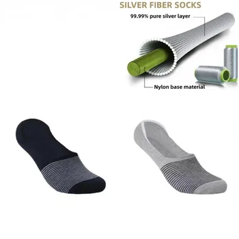 Носки с добавлением 15% чистого серебра, предотвращающие появление запаха и антибактериальные, впитывающие влагу женские носки, 6 пар