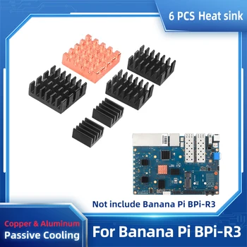 Радиатор Banana Pi BPi-R3 CPU RAM Медные Алюминиевые Радиаторы Пассивного Охлаждения, совместимый с Радиатором BPi-R3