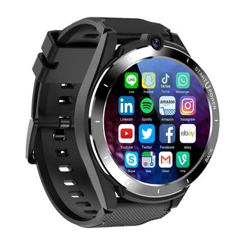 2023 Новые Поступления Android 11 Смарт-часы с круглым экраном 6 ГБ + 128 ГБ Wifi GPS Фитнес-Трекер Smartwatch 4G Поддержка Sim-карты для Мужчин