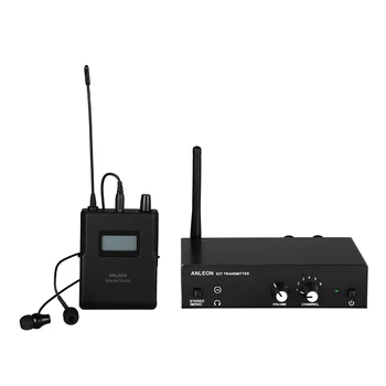 Система беспроводного монитора ANLEON S2 UHF стерео, 4 частоты, 100-240 В; Профессиональное цифровое сценическое устройство для мониторинга в ухе