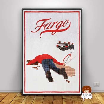 Фарго (1996) Обложка для постера фильма Фото Печать на холсте Настенное искусство Домашний декор (без рамы)