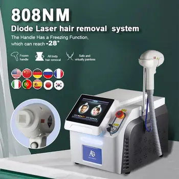 Производство Машины для Удаления волос ADG Hot Selling 808nm Diode Laser 755/808/1064nm Безболезненный 3-х Волновой Диодный лазер 808 для Удаления волос