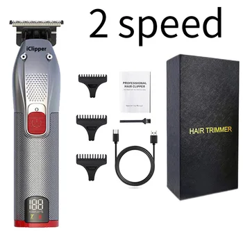 0 мм Мощный профессиональный Триммер для волос RPO Men Blade Электрическая Машинка Для Стрижки Волос Перезаряжаемая Парикмахерская Машинка Для Стрижки Бороды Бритва