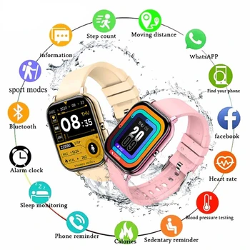 Смарт-часы H10 Для Мужчин и Женщин с Bluetooth-вызовом, умные часы, Спортивный фитнес-трекер, Водонепроницаемый светодиодный сенсорный экран для Android ios