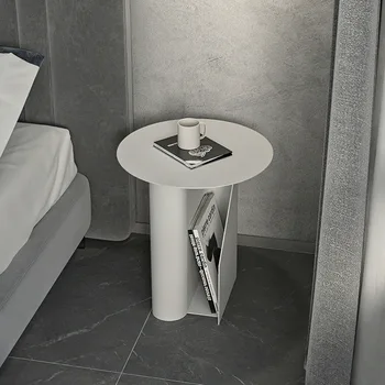 Прикроватная Тумбочка для спальни от Скандинавского дизайнера Вули, Современный Минималистичный Белый Маленький Креативный Прикроватный столик, Легкий Роскошный Маленький Столик