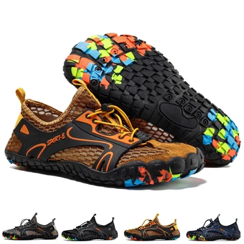 Походная обувь для мужчин, летняя дышащая водонепроницаемая мужская трекинговая обувь, нескользящая обувь для альпинизма, водонепроницаемая обувь Man 2023
