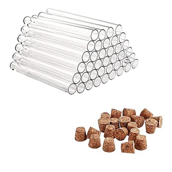 Упаковка из 40 Пластиковых Пробирок с пробками для конфет 
