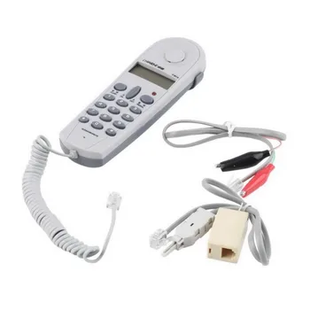 Тестер стыкового соединения телефона Инструмент Линейщика Комплект сетевых кабелей Профессиональное устройство C019 Проверка неисправности телефонной линии