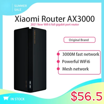 Новый оригинальный Xiaomi Router AX3000 5 ГГц, сетчатый маршрутизатор WIFI6, Полный гигабитный Сетчатый ретранслятор WiFi, 4 Антенны, сетевой расширитель, Сетчатый маршрутизатор