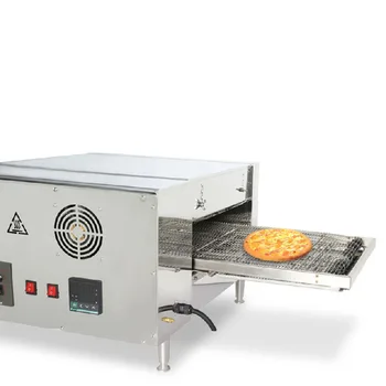 Электрическая Цепная печь для Пиццы Коммерческая Гусеничная Печь для пиццы Автоматическая Печь для обжарки куриного Утиного Торта, хлеба с цифровым дисплеем