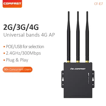 Comfast Высокоскоростной Наружный 2,4 G 4G LTE Беспроводной AP Wifi Маршрутизатор Plug and Play CF-E7 Модем для IP-камеры/Внешнего покрытия Wi-Fi