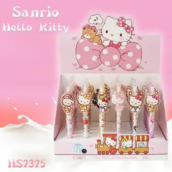 36 шт./кор. Sanrio Hello Kitty Kuromi Гелевая Ручка Kawaii Аниме Пресс-Ручка Для Обучения Студентов Канцелярские принадлежности