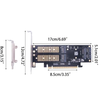 Износостойкий адаптер PCI-E для ноутбука M.2 NVMe к Pci-E 4X3 в 1 Плата расширения для сетевых карт портативного компьютера