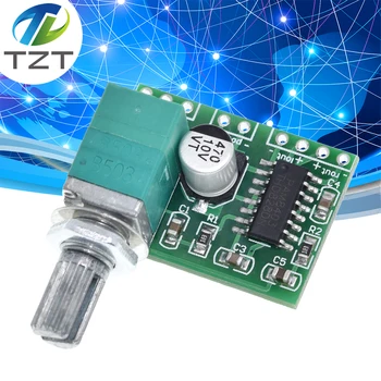 Плата цифрового усилителя TZT PAM8403 mini 5V с переключателем потенциометра может питаться от USB