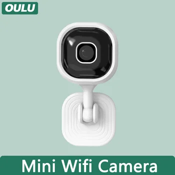 OULU Mini Wireless WIFI, Вращающийся с картой памяти, IP-камера, Обнаружение движения, Ночное видение, Голосовой домофон, Интеллектуальный мониторинг в помещении