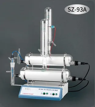 Кварцевый автоматический дистиллятор для чистой воды, Двойная дистилляция, лабораторное применение SZ-93A te