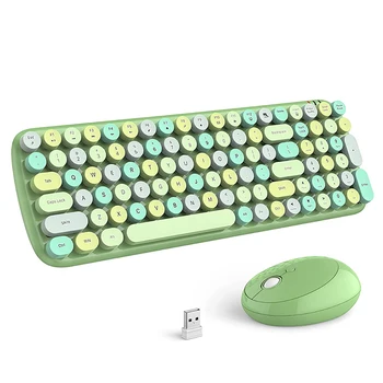 Беспроводная Пишущая машинка MOFii Клавиатура и мышь Эргономичная Полноразмерная Игровая Комбинированная клавиатура и мышь для Настольных компьютеров Mac
